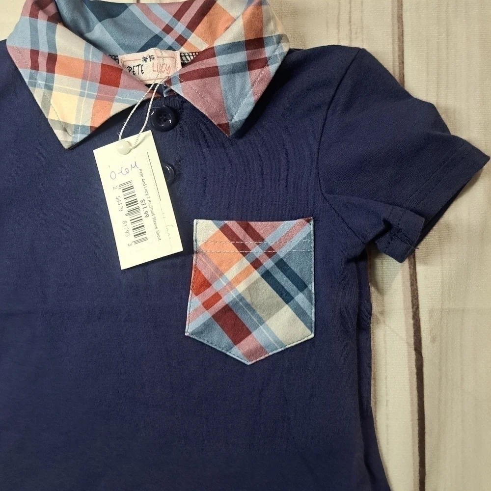 3 FOR 12 SALE NWT Pete And Lucy 0-6M Boys Polo